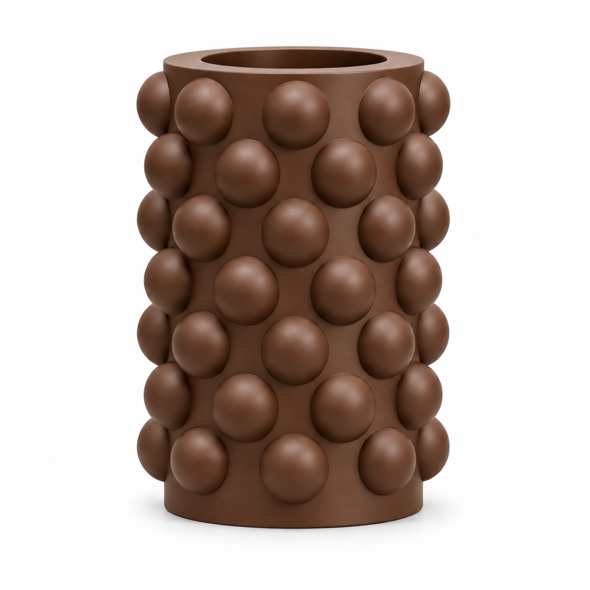 Numarelle Vase Large – brown front view numarelle vase large