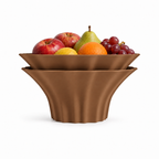 Corridonia Fruit Bowl – Brown front with fruit