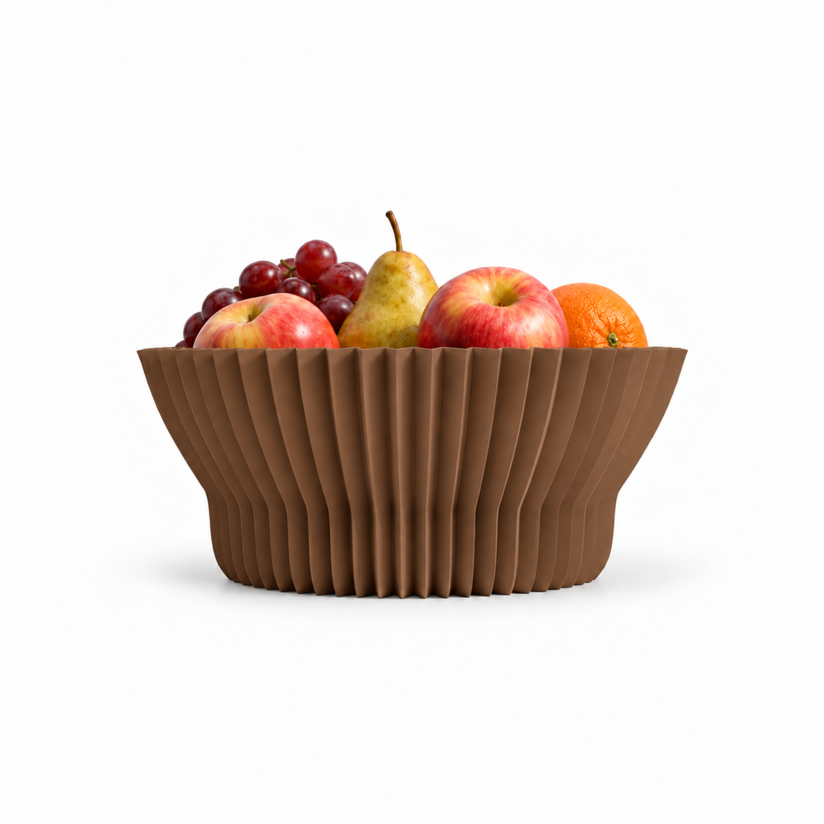 Cortona fruit bowl – Brown front with fruit