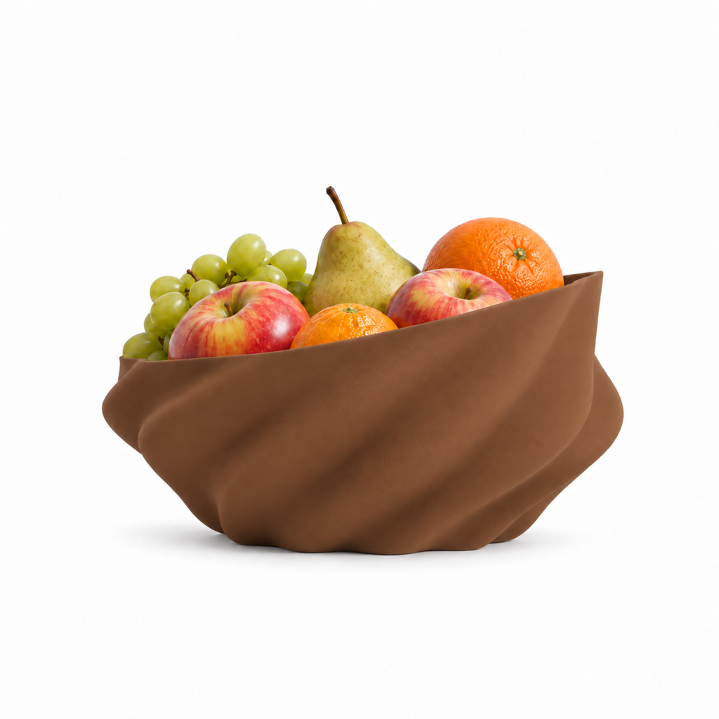 Montepulciano fruit bowl – Brown front with fruit