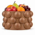 Numarelle Fruit Bowl – brown front with fruit numarelle fruit bowl