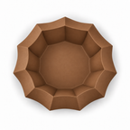 Manarola fruit bowl – Brown top empty