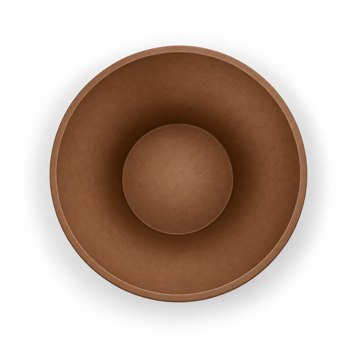 Montefioralle fruit bowl red edition – Brown top empty