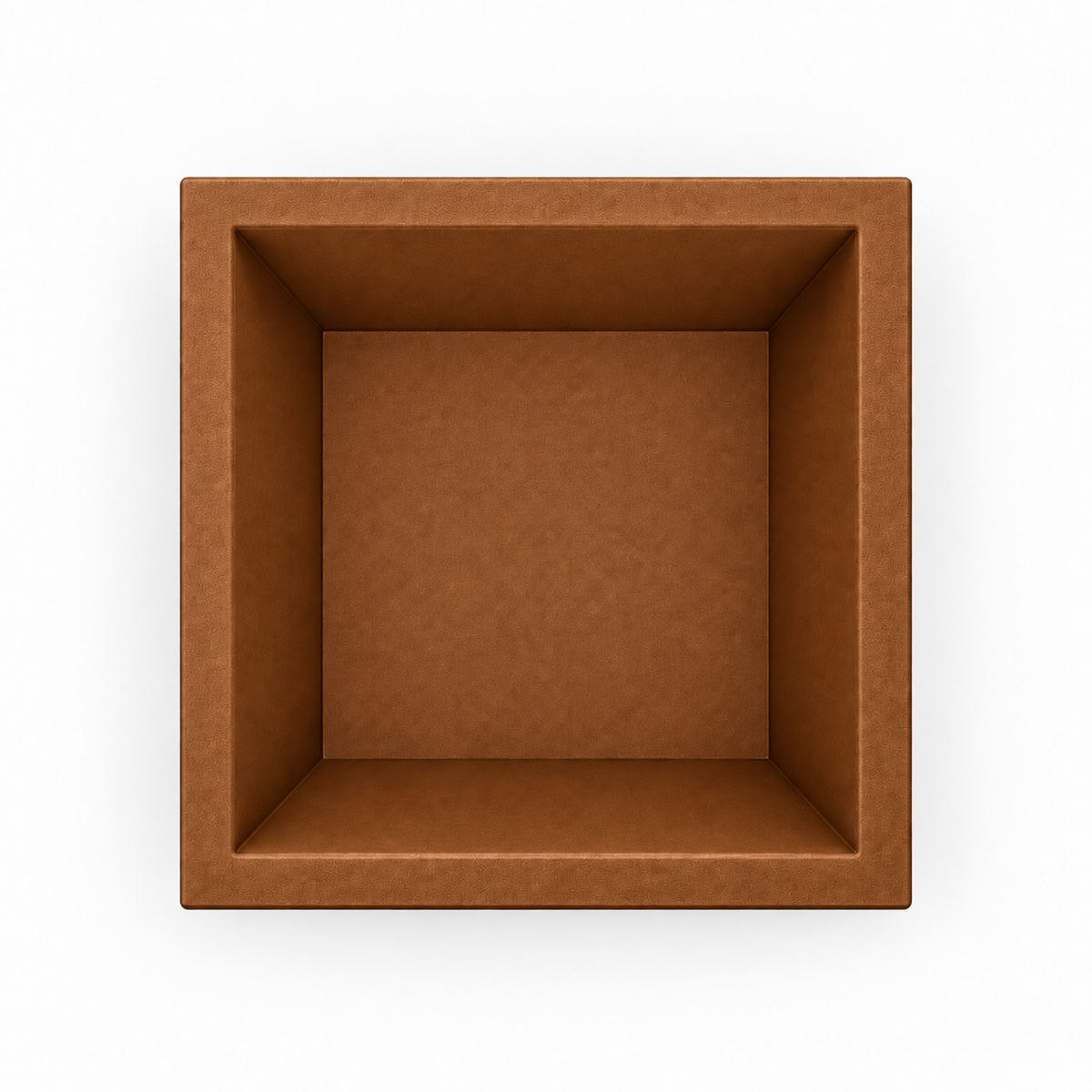 Square Colosseum Fruit Bowl – brown top empty square colosseum fruit bowl