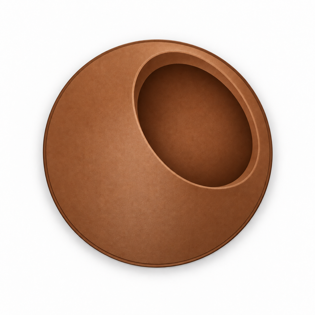 Vulcano Fruit Bowl – brown top empty vulcano fruit bowl