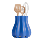 Fiastra Bulbo Kitchen Utensil Holder - Blue - bulbo blauw met keukengerei 1