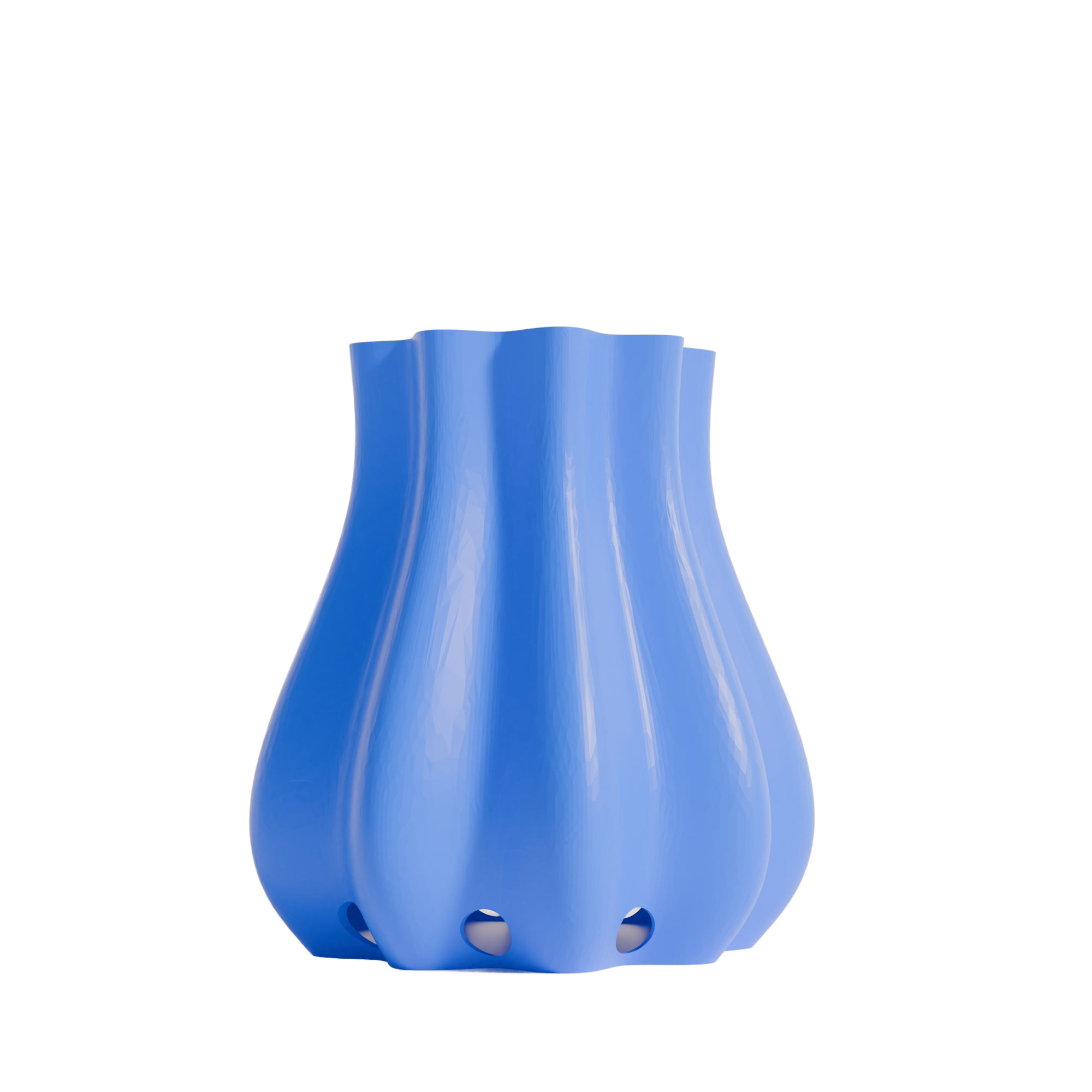 Fiastra Bulbo Kitchen Utensil Holder - Blue - bulbo blauw vooraanzicht 1
