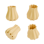 Fiastra Bulbo Kitchen Utensil Holder - Yellow - bulbo geel vier aanzichten 1