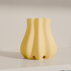 Fiastra Bulbo Kitchen Utensil Holder - Yellow - bulbo geel vooraanzicht 2