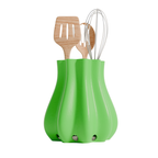 Fiastra Bulbo Kitchen Utensil Holder - Green - bulbo groen met keukengerei 1