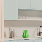 Fiastra Bulbo Kitchen Utensil Holder - Green - bulbo groen sfeerbeeld keuken 1