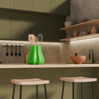 Fiastra Bulbo Kitchen Utensil Holder - Green - bulbo groen sfeerbeeld keuken 2