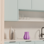Fiastra Bulbo Kitchen Utensil Holder - Purple - bulbo lila sfeerbeeld keuken 1