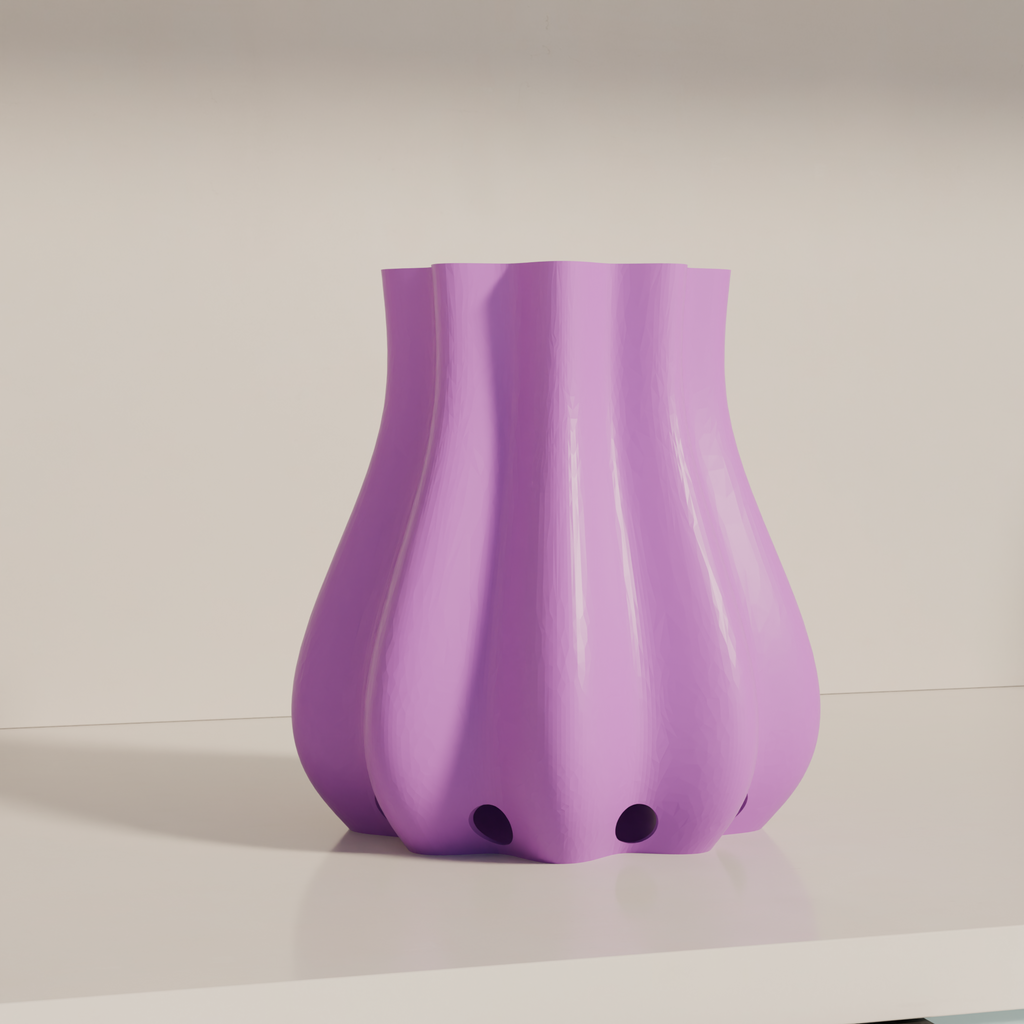 Fiastra Bulbo Kitchen Utensil Holder - Purple - bulbo lila vooraanzicht 2