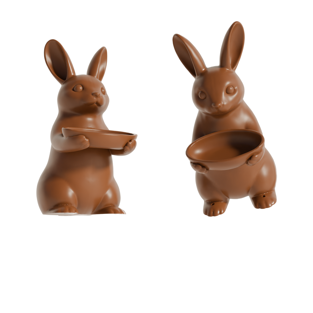 Fiastra Bunny Key Holder - Brown - bunny bruin twee aanzichten 1