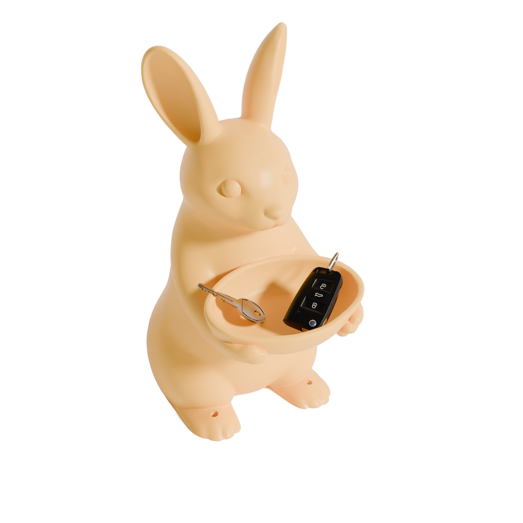 Fiastra Bunny Key Holder - Yellow - bunny geel studio 4