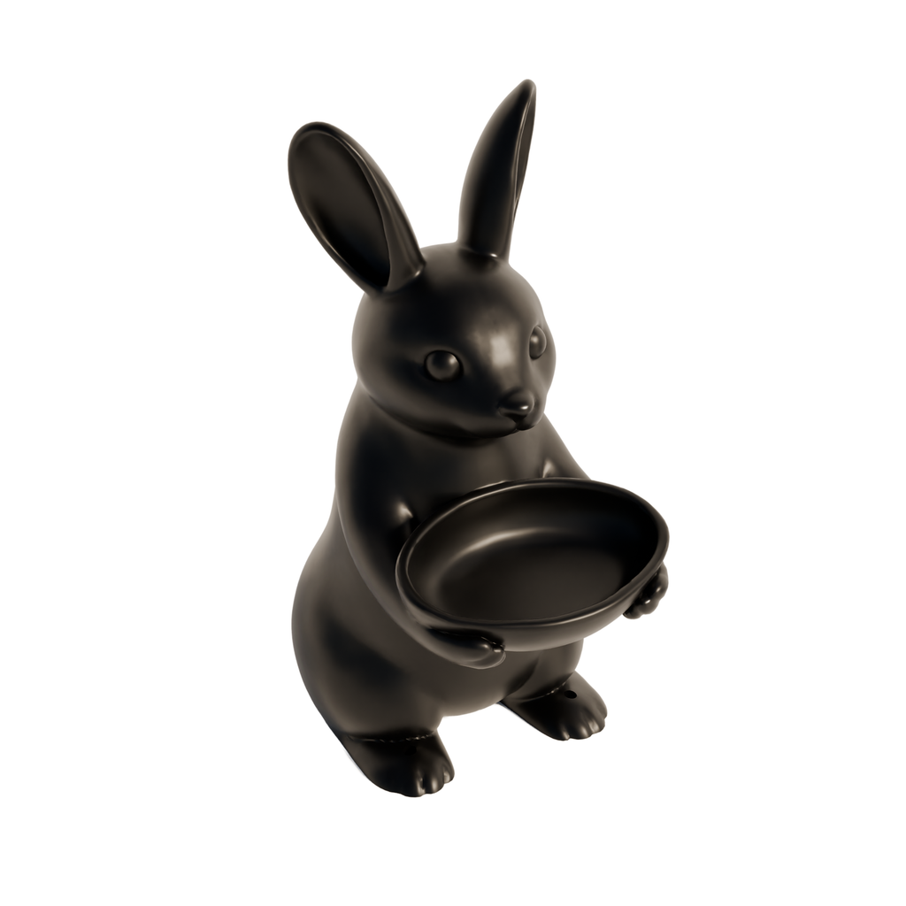 Fiastra Bunny Key Holder - Black - bunny zwart studio 2