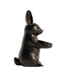 Fiastra Bunny Key Holder - Black - bunny zwart zijaanzicht 1