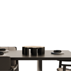 Fiastra Caleria Cake Stand - Black - caleria cake stand zwart sfeerbeeld eettafel 1