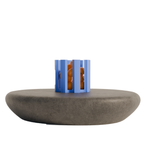 Fiastra Caleria Fruit Bowl - Blue - caleria fruitschaal blauw sfeerbeeld sokkel 1