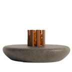 Fiastra Caleria Fruit Bowl - Brown - caleria fruitschaal bruin sfeerbeeld sokkel 1