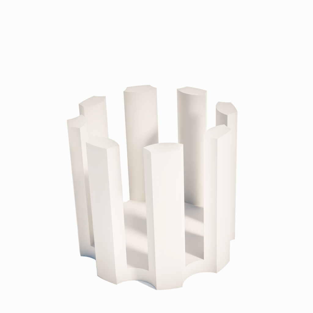 Fiastra Caleria Fruit Bowl - White - caleria fruitschaal wit studio 2