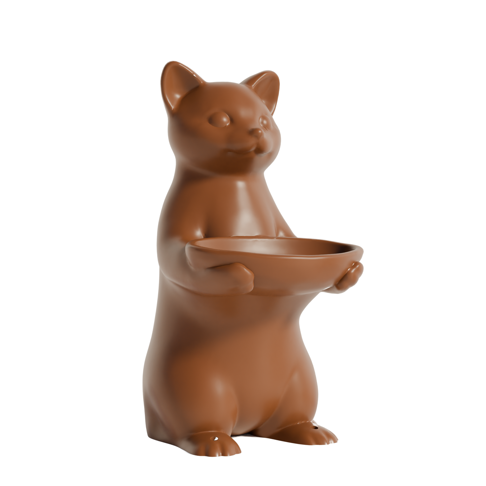 Fiastra Cat Key Holder - Brown - cat bruin studio 1