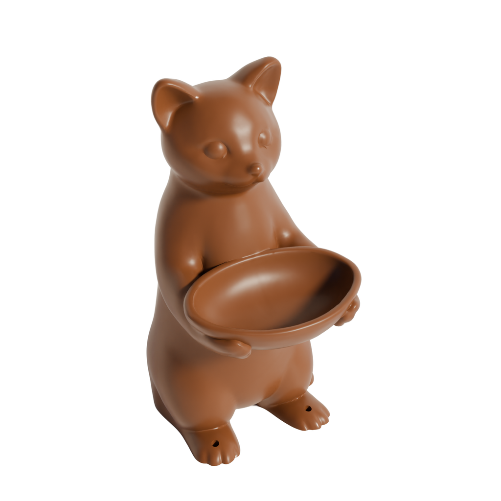 Fiastra Cat Key Holder - Brown - cat bruin studio 2