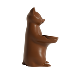 Fiastra Cat Key Holder - Brown - cat bruin zijaanzicht 1