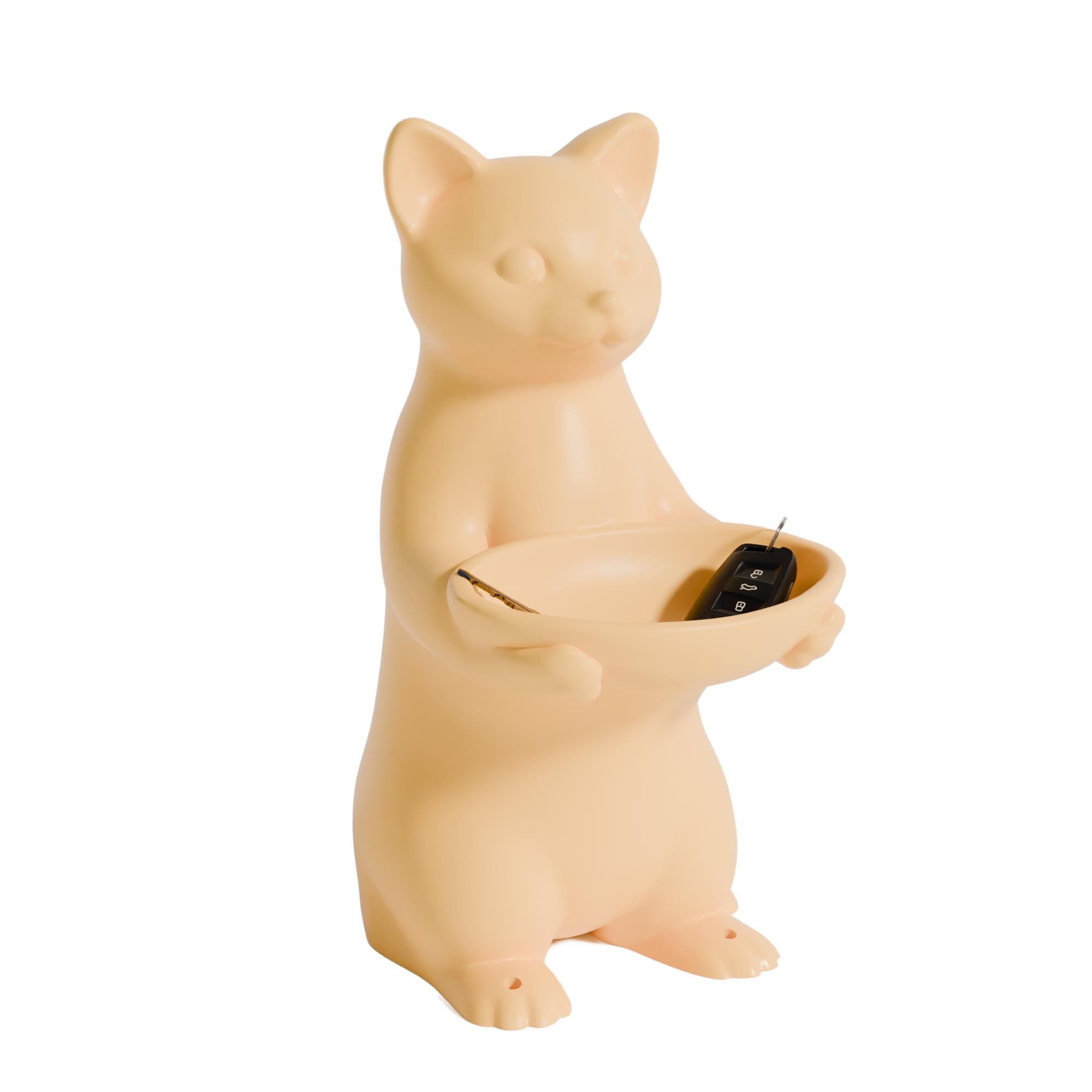 Fiastra Cat Key Holder - Yellow - cat geel studio 6