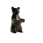 Fiastra Cat Key Holder - Black - cat zwart sokkel 1