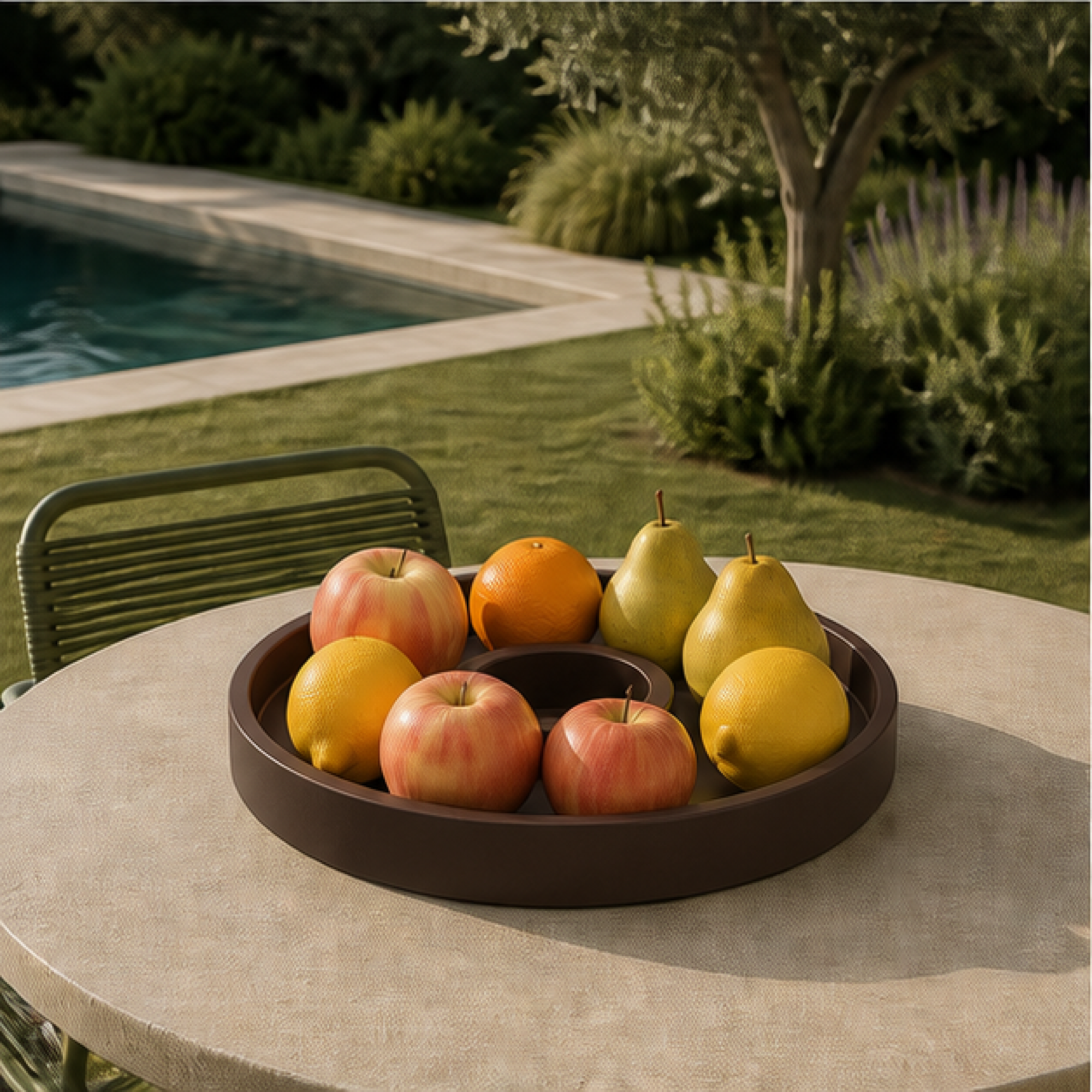 Cerchio Fruit Bowl - Brown