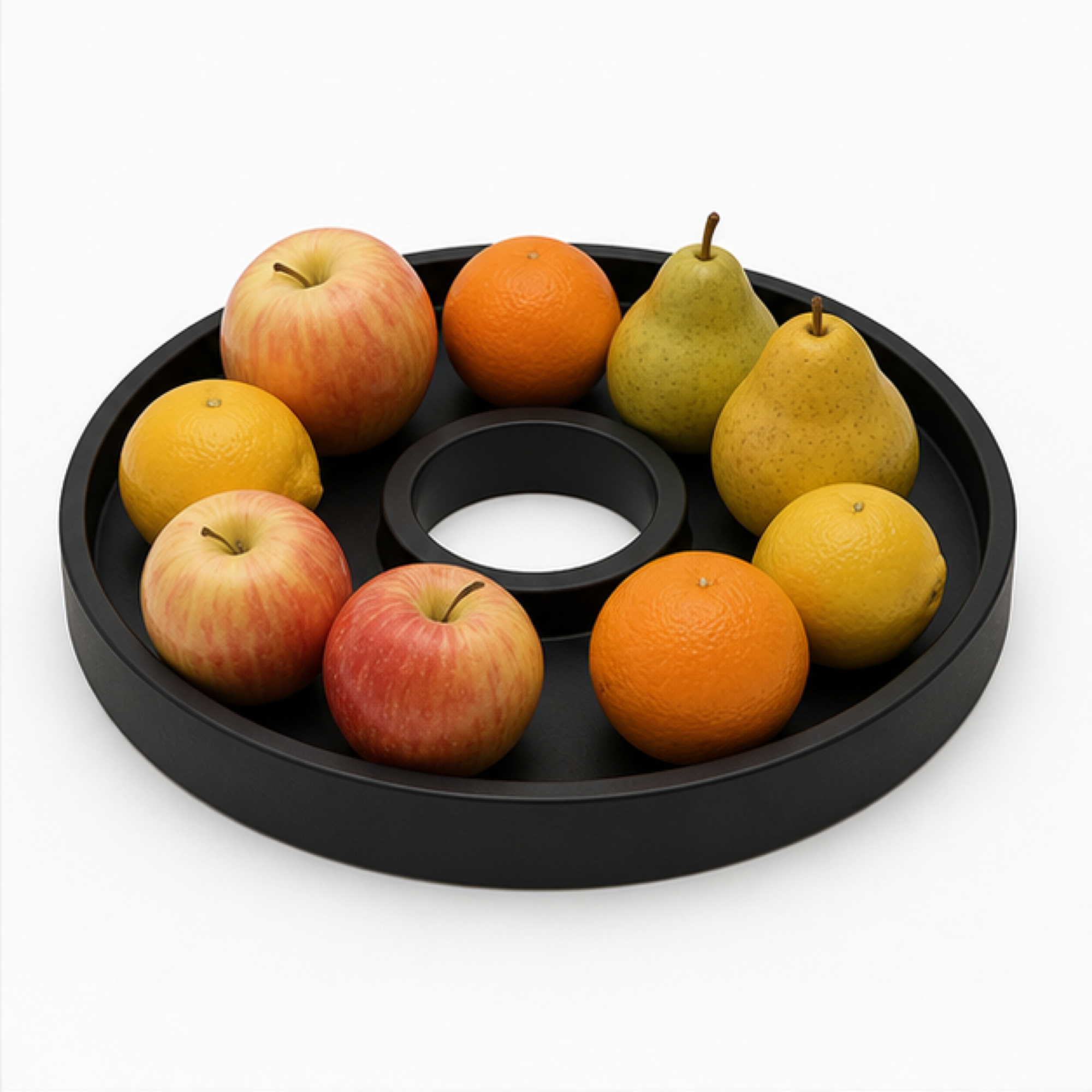 Cerchio Fruit Bowl - Black
