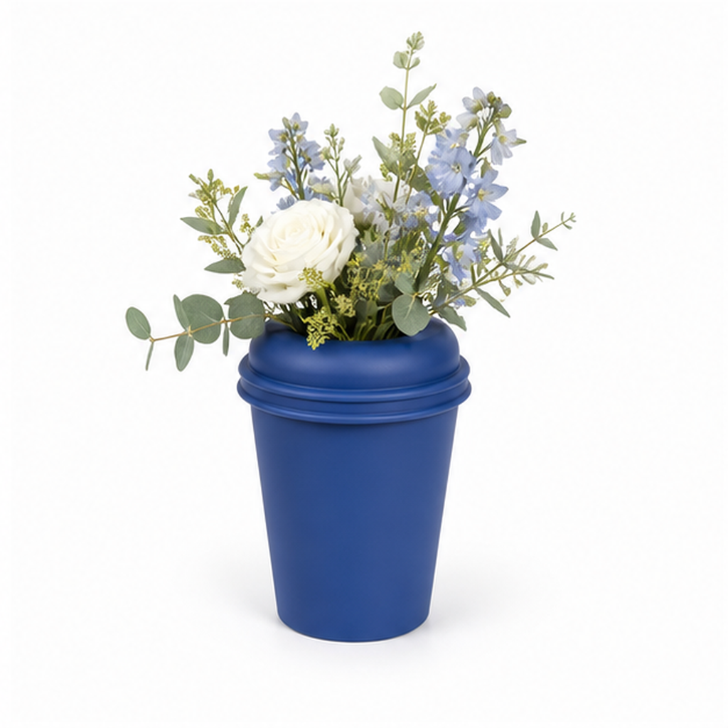 Coffee To Go Vase - Royal Blue