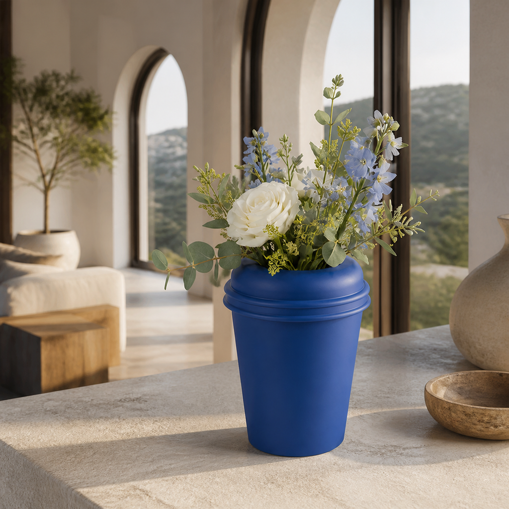 Coffee To Go Vase - Royal Blue