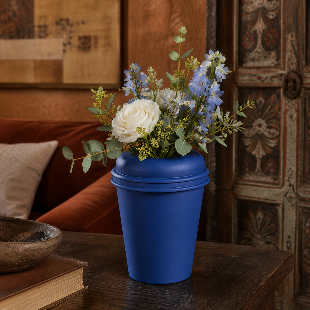 Coffee To Go Vase - Royal Blue