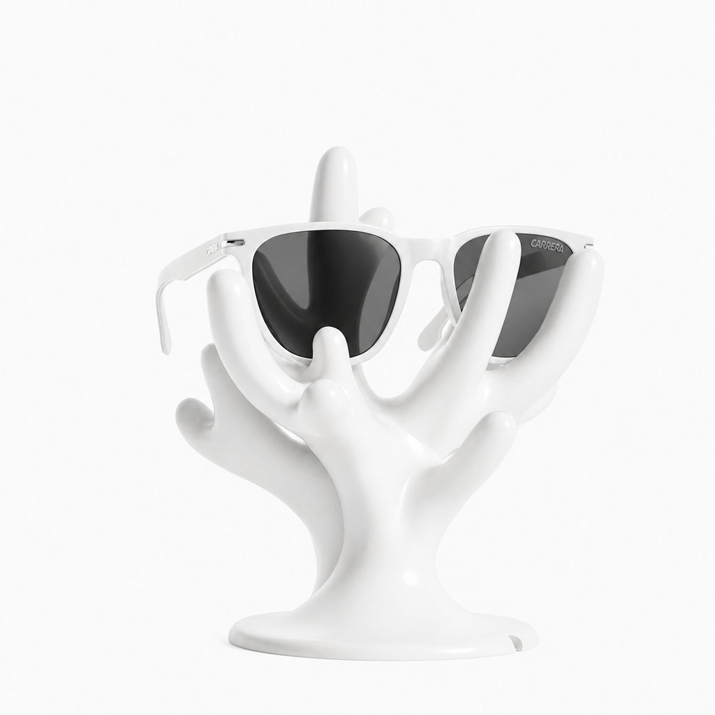 Fiastra Coral Glasses Stand - White - coral wit met zonnebril 1
