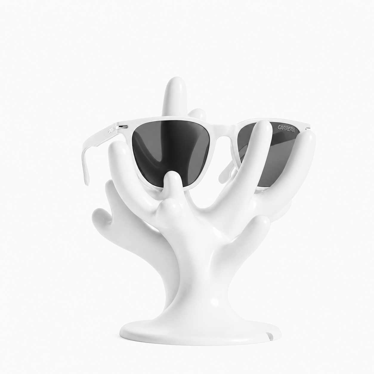 Fiastra Coral Glasses Stand - White - coral wit met zonnebril 1