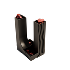 Fiastra Curva Nespresso Capsule Dispenser - Black - curva zwart schuin vooraanzicht 1