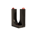 Fiastra Curva Nespresso Capsule Dispenser - Black - curva zwart vooraanzicht 1