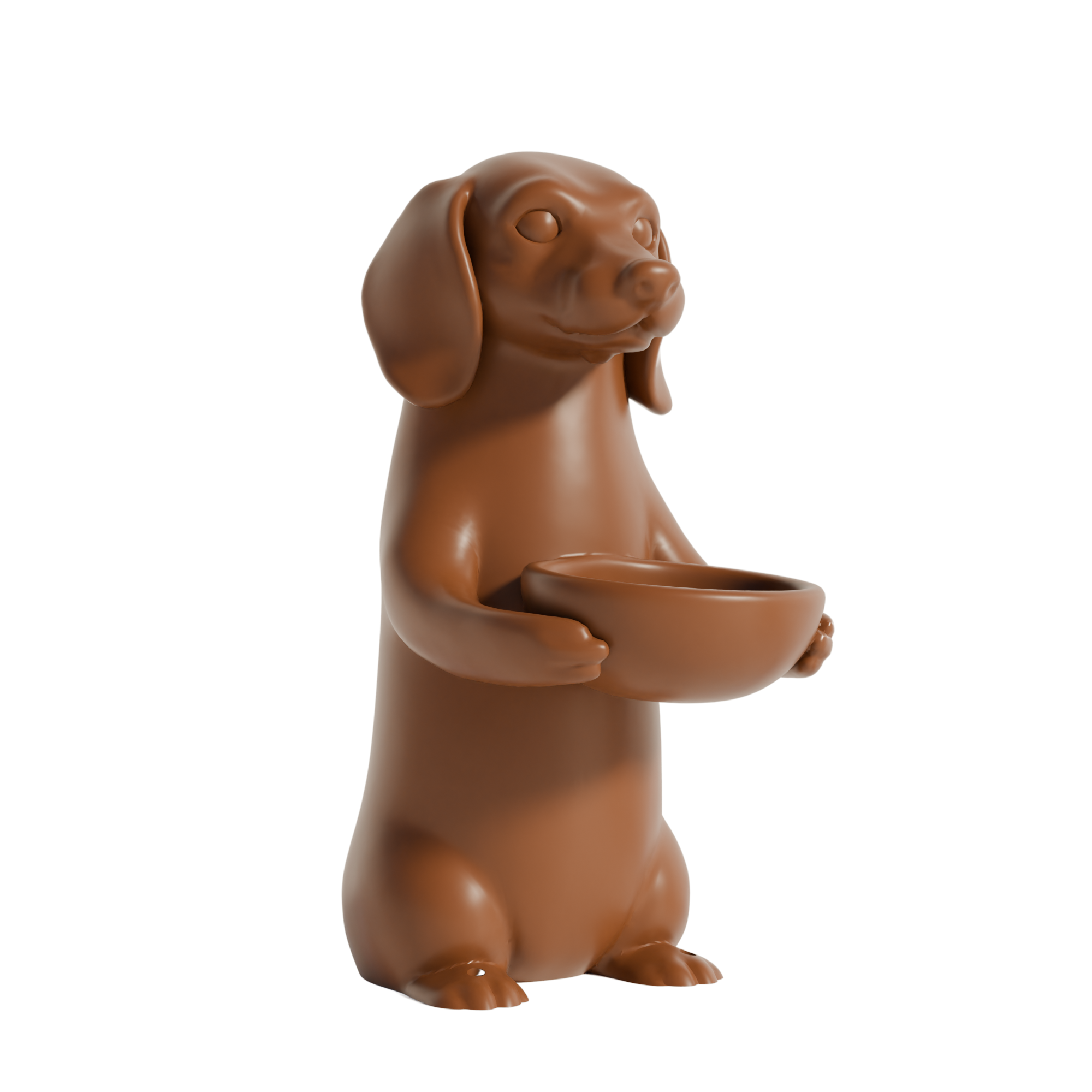 Fiastra Dachshund Key Holder - Brown - dachshund bruin studio 1