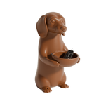 Fiastra Dachshund Key Holder - Brown - dachshund bruin studio 3