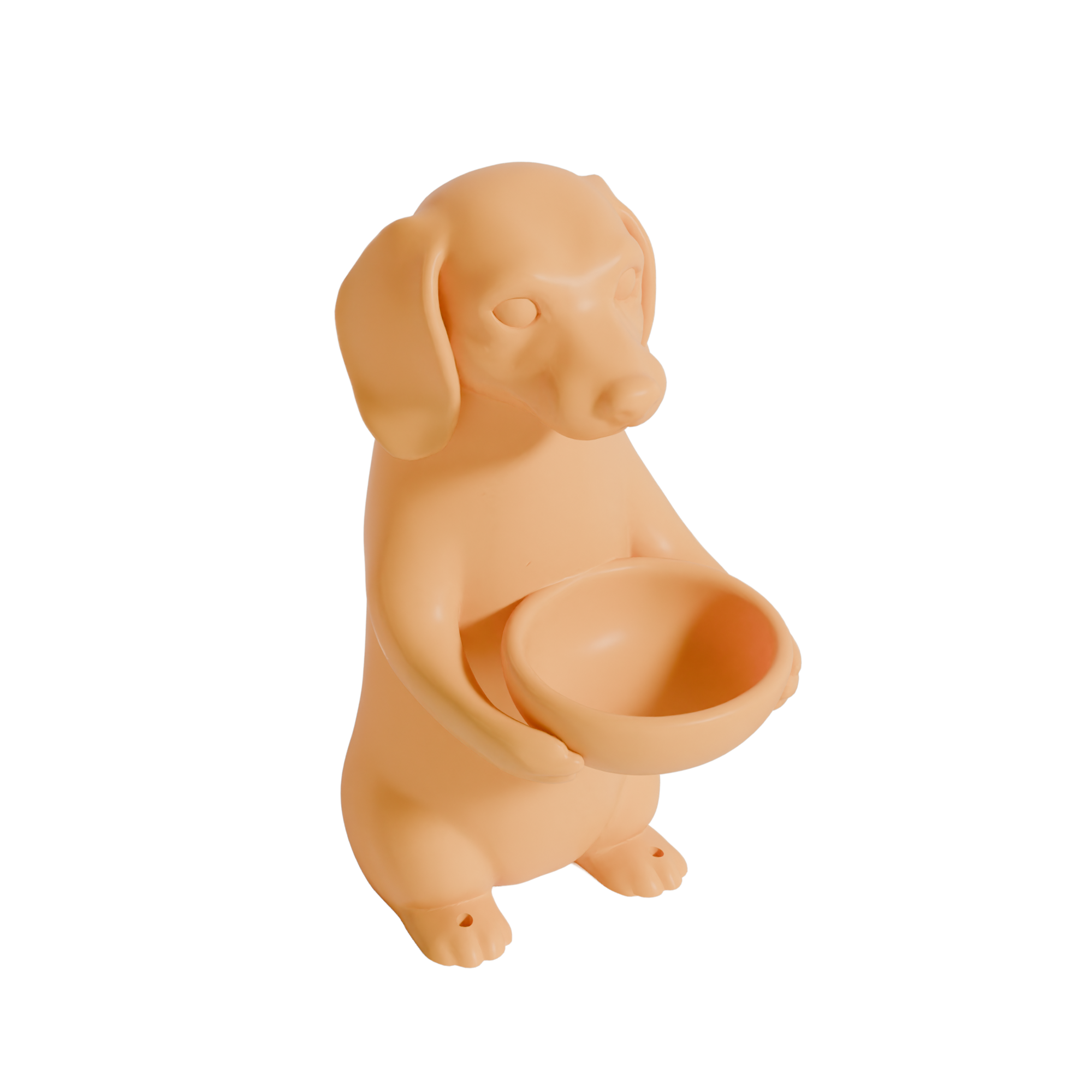 Fiastra Dachshund Key Holder - Yellow - dachshund geel studio 2