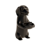 Fiastra Dachshund Key Holder - Black - dachshund zwart studio 3