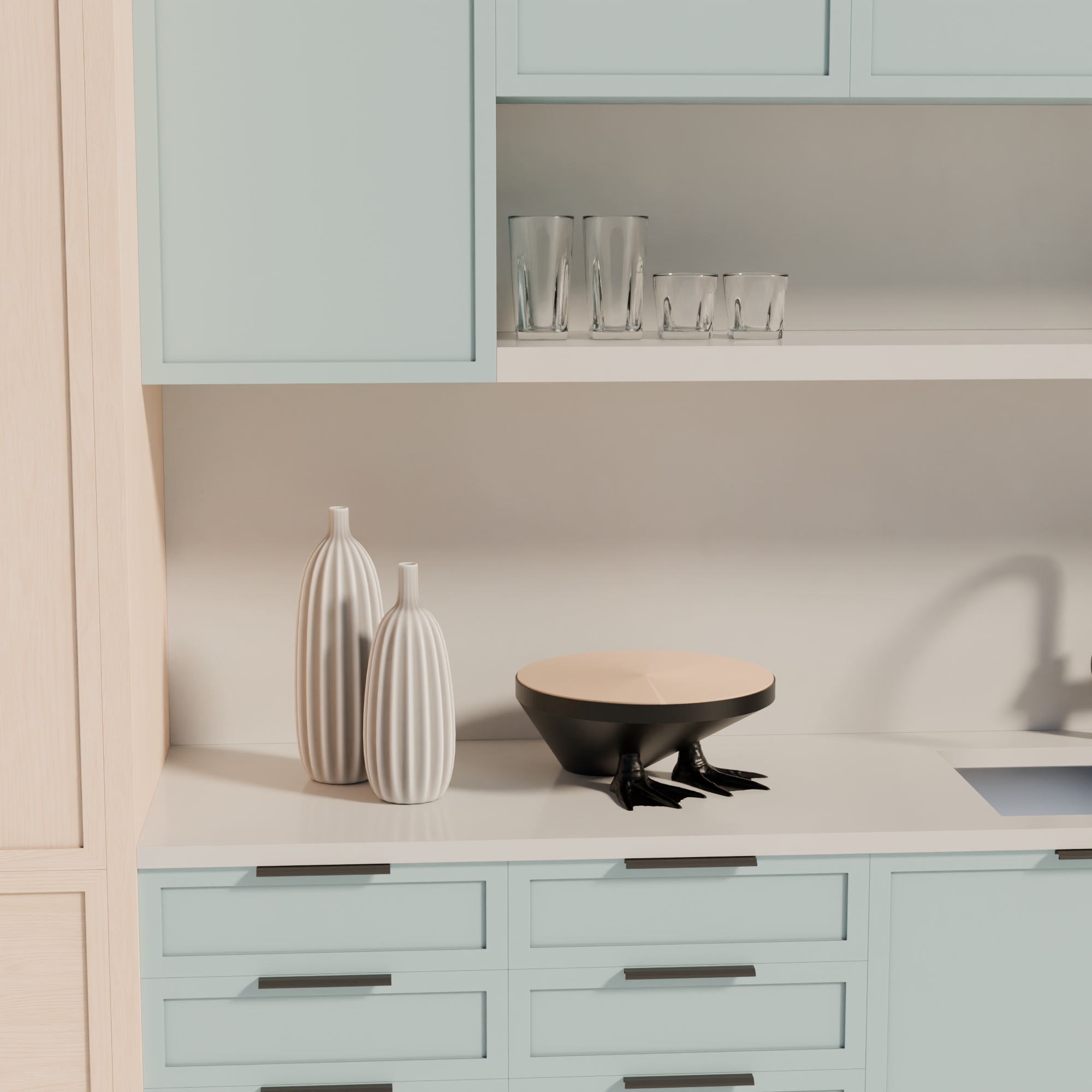 Fiastra Duck Cake Stand - Black - duck cake stand zwart sfeerbeeld keuken 3