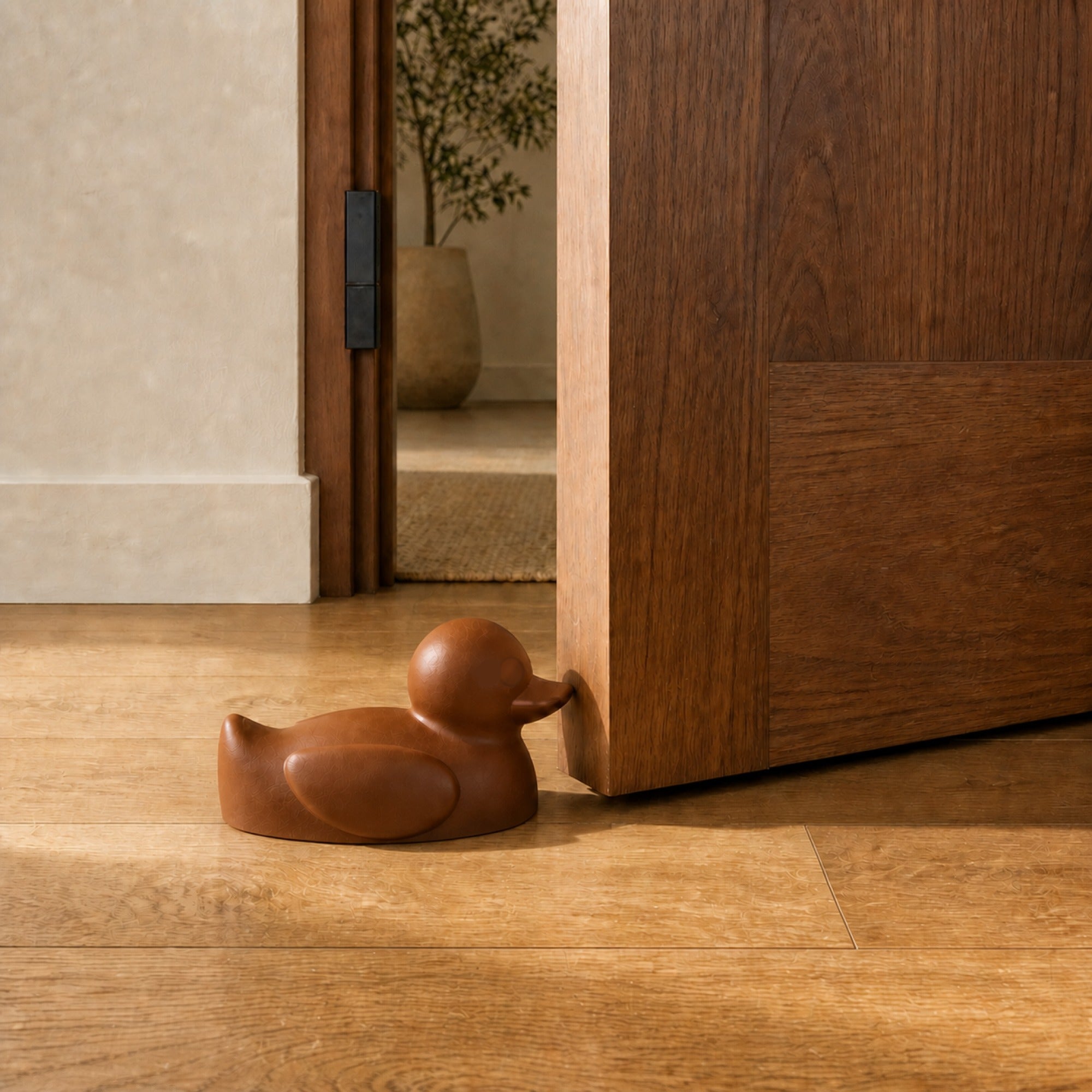 Duck Door Stop - Brown