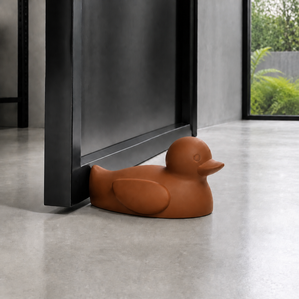 Duck Door Stop - Brown