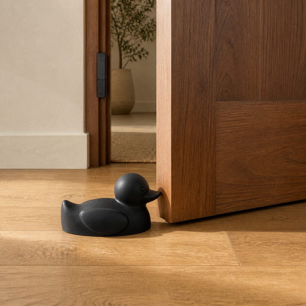 Duck Door Stop - Black