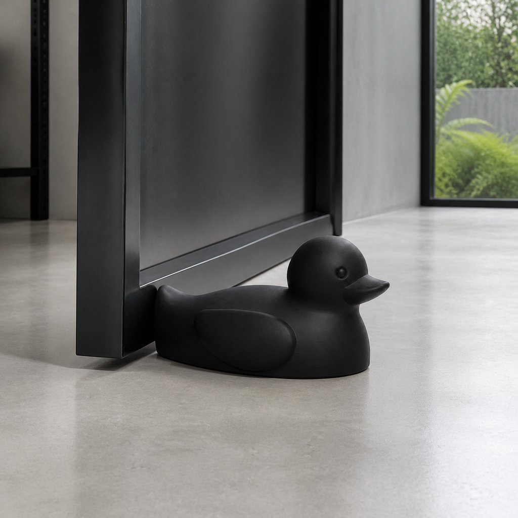 Duck Door Stop - Black