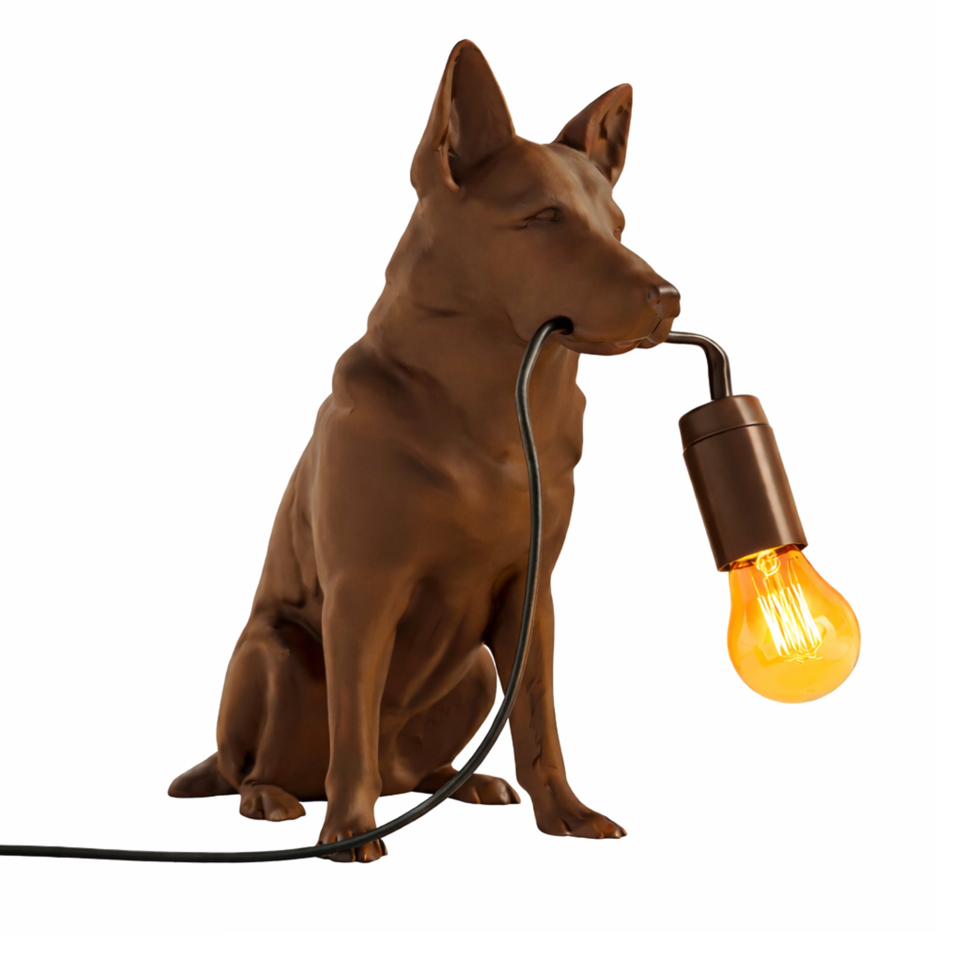German Shepherd table lamp
